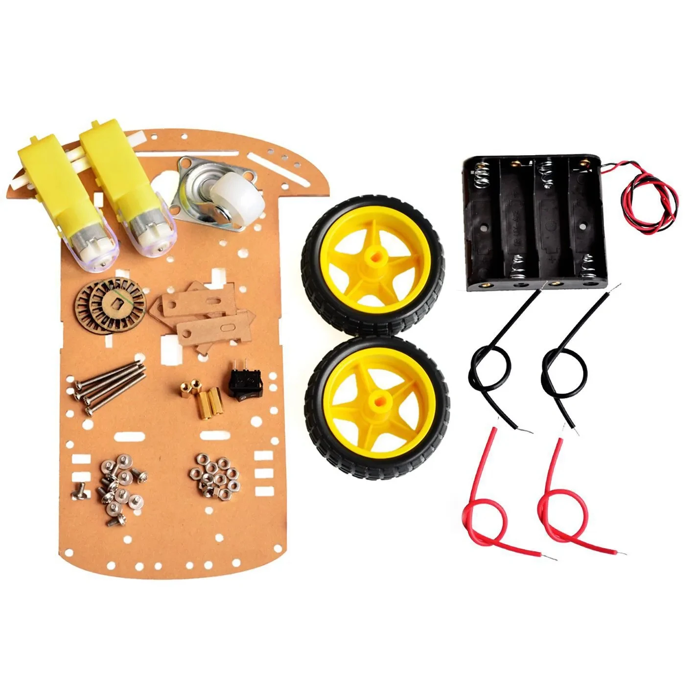 Smart Roboter Auto 2WD Motor Chassis/Tracing Fernbedienung Zwei-rad – Bild 3