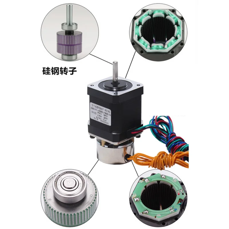 Nema17 0,55N 0,7N Schrittmotor mit Haltebremse, 24V – Bild 5