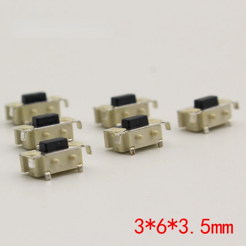 SMT 3X 6X 3,5 MM Taktile Takt Push Button Micro Schalter Momentary (100 Stück)