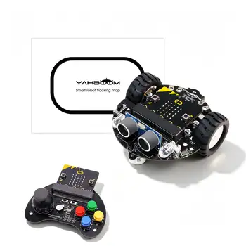 Yahboom Tiny:bit Micro:bit Smart Roboter-Auto-Bausatz MakeCode Python Programmierbares STEM-Lernspielzeug