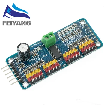SAMIROB PCA9685PW 16 Kanal 12 Bit PWM/Servo Driver-I2C Schnittstelle PCA9685 Modul Raspberry Pi Shield Modul