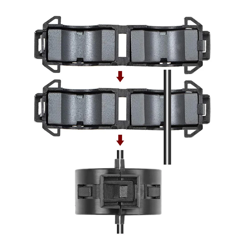 15 mm Ferritkerne Ring Clip-On RFI EMI Geräuschunterdrückung – Bild 3