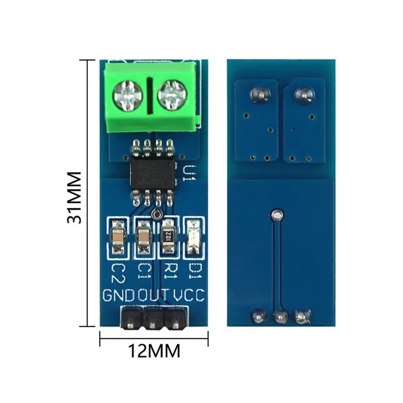 ABGI-10 Stück ACS712 20A Hall-Stromsensor-Modul ACS712 Modell – Bild 3