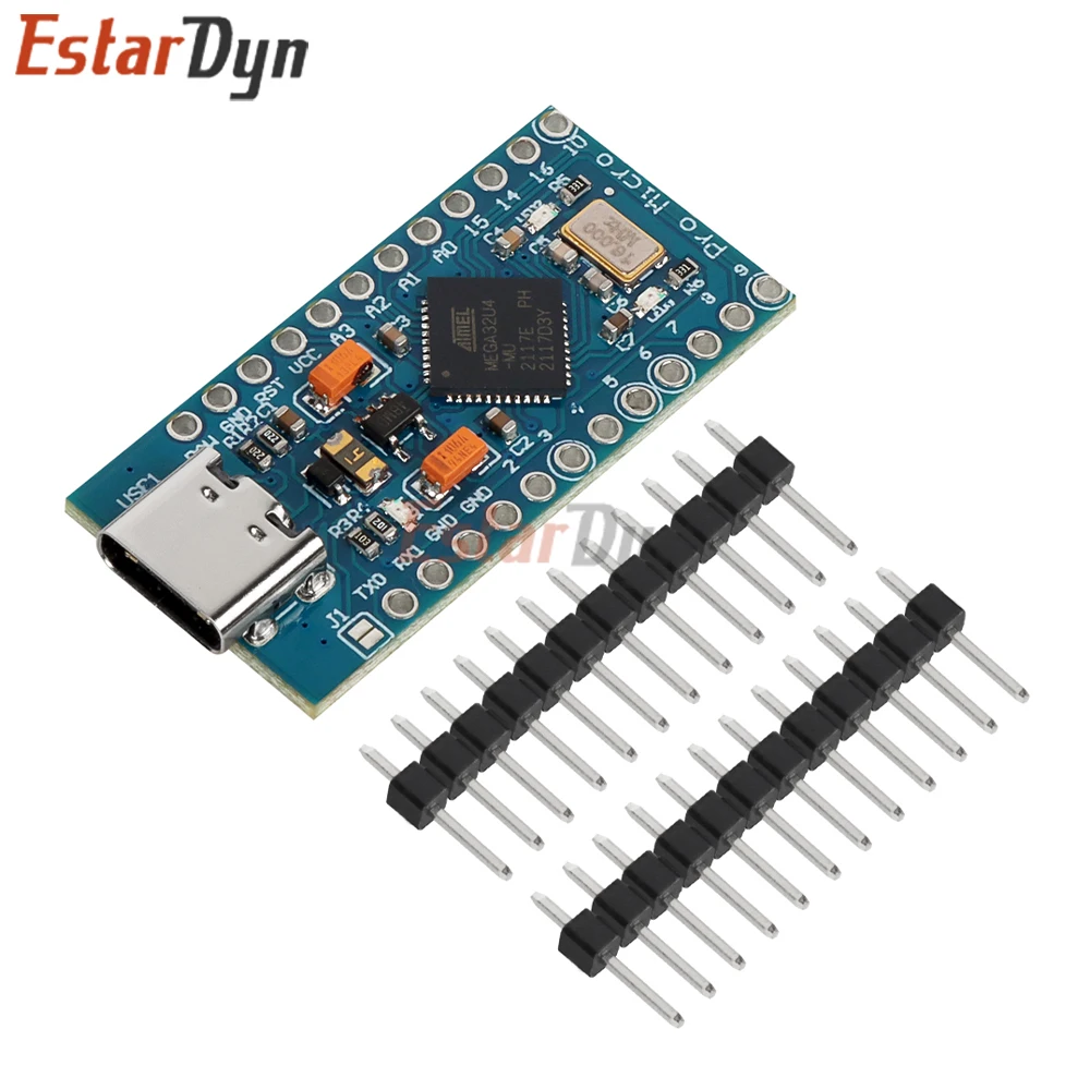 Estardyn ATMEGA32U4 Pro Micro Board, Micro/Mini/Type-C USB Optional – Bild 3
