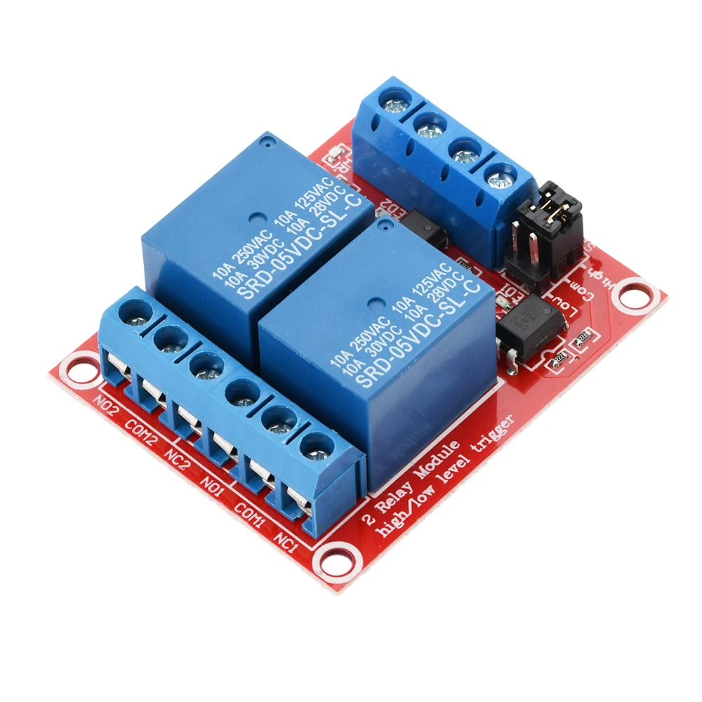 2-Kanal-Relaismodul DC 5 V 9 V 12 V 24 V High – Bild 2