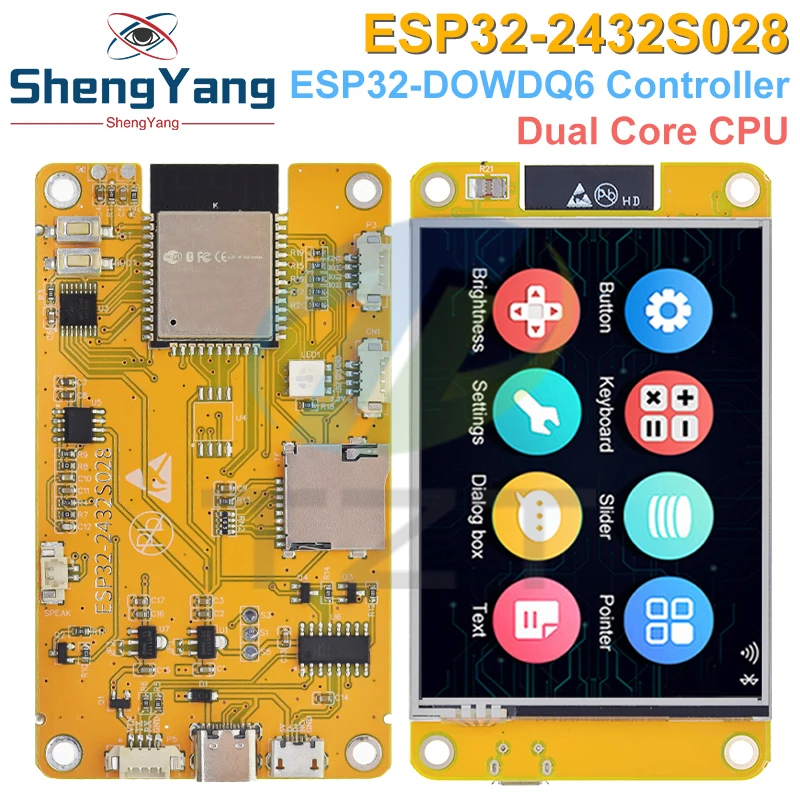 ESP32 LVGL WLAN- und Bluetooth-Entwicklungsboard 2,8 Zoll LCD TFT Modul 240*320 Smart Display Bildschirm