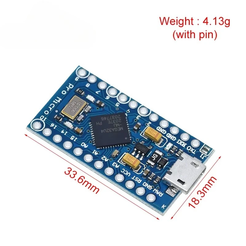 Pro Micro ATmega32U4 5V 16MHz Ersatz für ATmega328 für Arduino TYPE-C – Bild 6