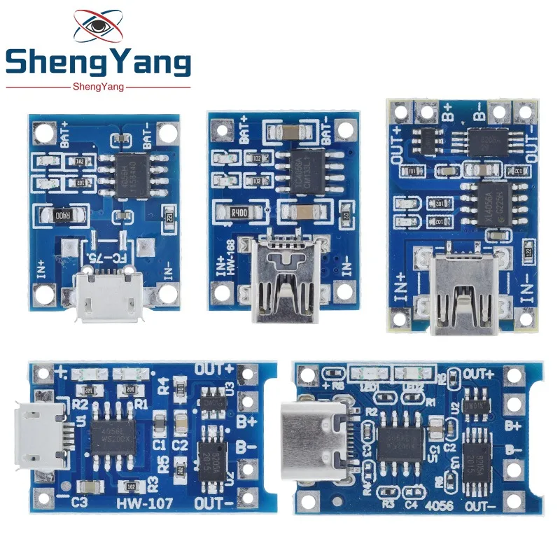 5V 1A Micro/Typ-c/Mini 18650 TP4056 Lithium-Batterie Ladegerät Modul – Bild 6