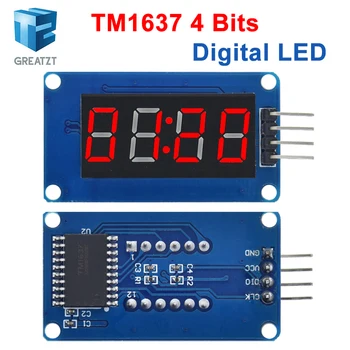 TM1637 LED-Anzeigemodul für Arduino 7 Segment 4 Bits 0,36 Zoll Uhr RED Anode Digital Tube Four Serial Driver