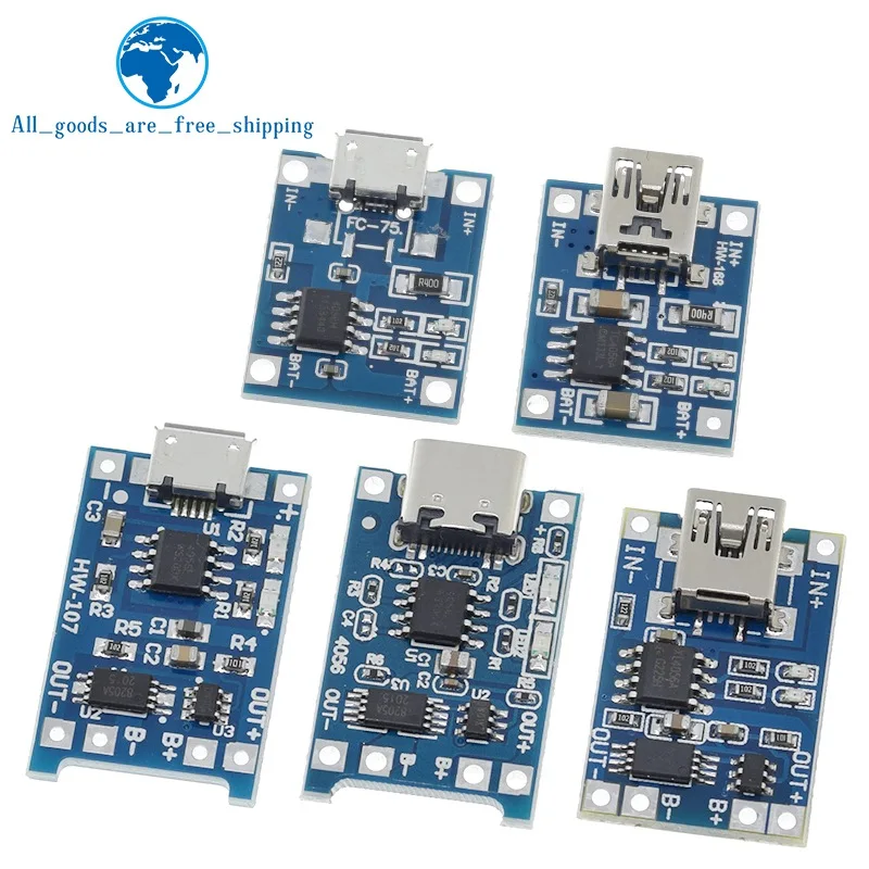 Micro USB 5V 1A 18650 TP4056 Lithium-Batterie Ladegerät Modul Lade – Bild 2