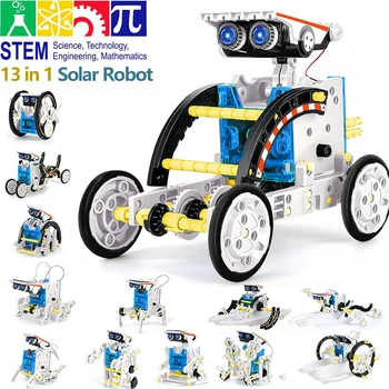 13-in-1-Solarroboter-Kits, DIY-Montage, wissenschaftliche Experimentierkits, STEM-Lernspielzeug für Kinder ab