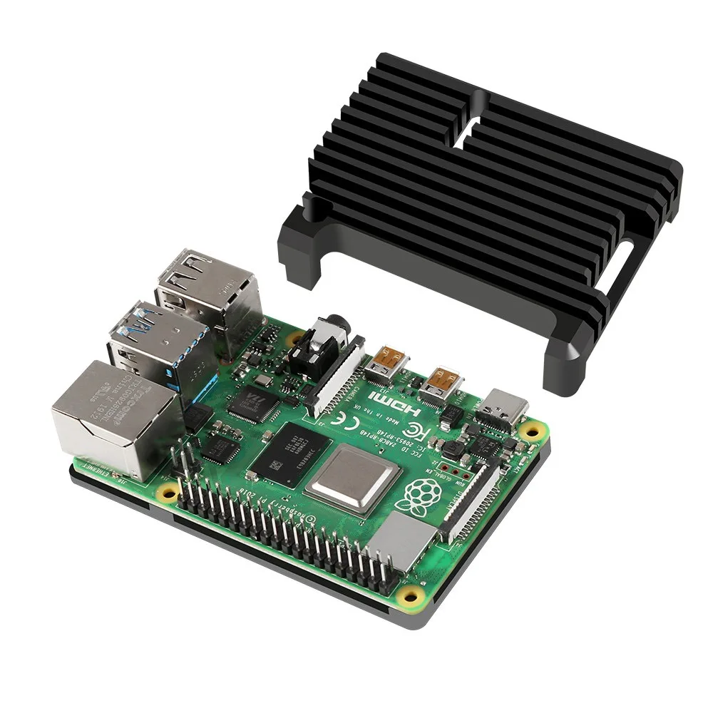 Robustes Aluminiumgehäuse für Raspberry Pi 4 Modell B, Selbstkühlendes – Bild 4