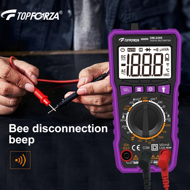 Digitales Multimeter True RMS 5999 Messungen mit Auto-Range-Funktion – Bild 3