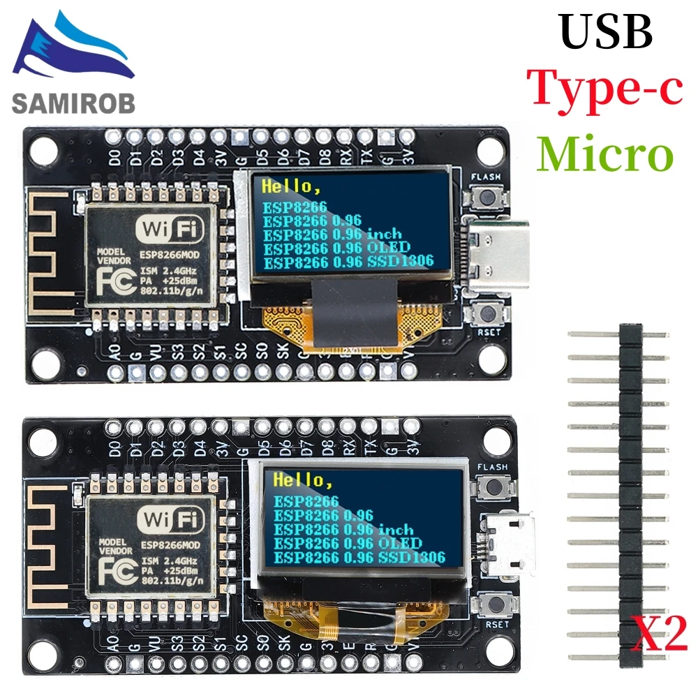 NodeMCU ESP8266 Entwicklungsboard mit 0,96 Zoll OLED-Display – Bild 3