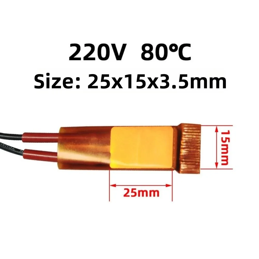 60-270 Grad Heizelement 12V 24V 110V 220V 25*15*3,5mm Lockenwickler – Bild 3