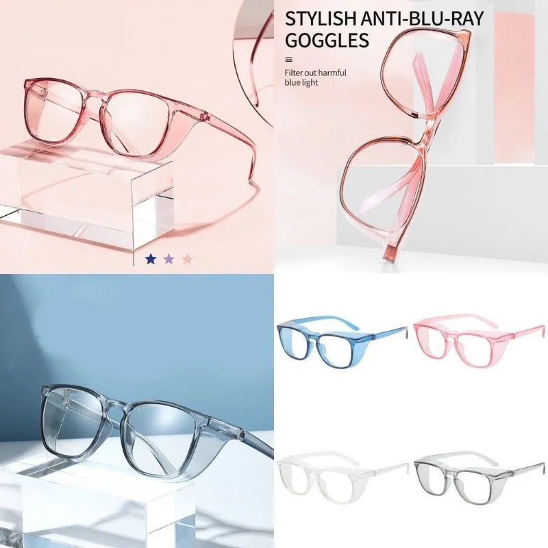 Schutzbrille, Anti-Beschlag-Brille, Schutzbrille, Seitenschutz, Anti-Blaulicht-Schutz, Brille für Männer