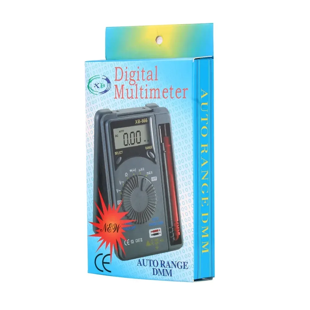 Digitales Multimeter mit automatischer Bereichswahl, AC/DC-Amperemeter, Taschen-Voltmeter, Prüfgerät