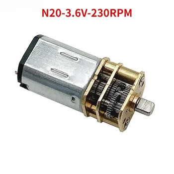 N20-3,6 V-230 U/min Metallgetriebe-Gleichstrommotor mit hohem Drehmoment, langsame Geschwindigkeit