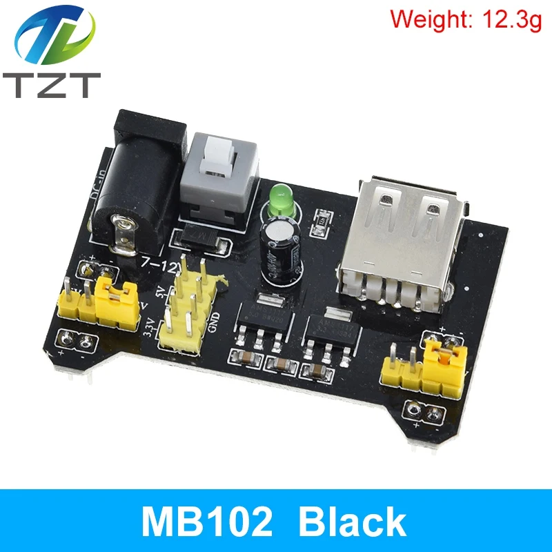MB102 Breadboard-Stromversorgungsmodul 2-Wege MB102 weißes – Bild 5