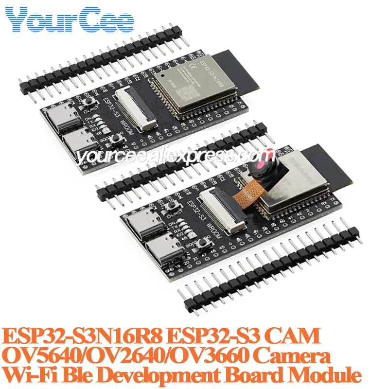 ESP32S3 ESP32-S3 WROOM N16R8 CAM Development Core Board Modul OV2640/5640/OV3660 Kamera Wireless WiFi + Ble