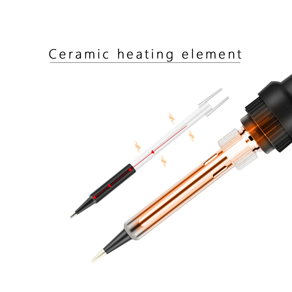 80W Einstellbare Temperatur Interner Heizmechanismus Digitaler – Bild 4
