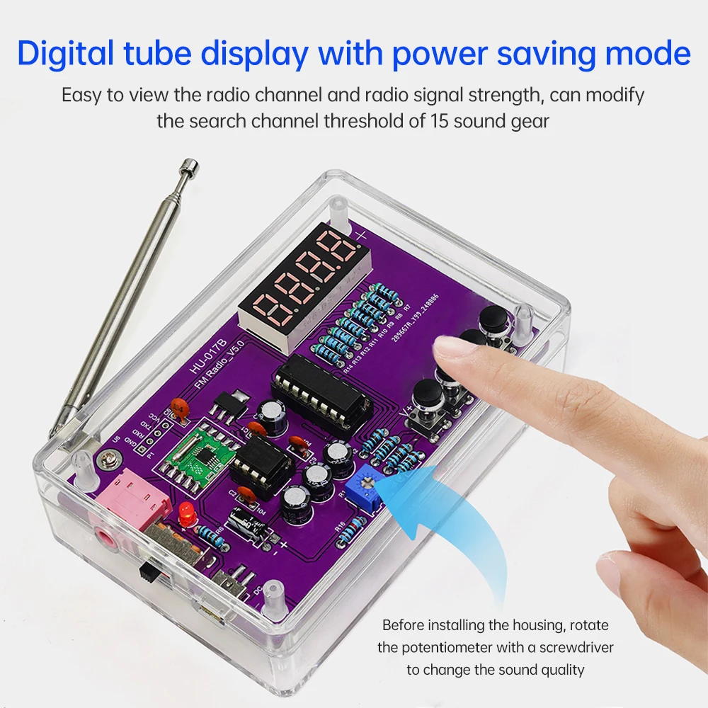 DIY FM Radio Elektronische Kit 87-108 MHz Einstellbare Frequenz – Bild 2
