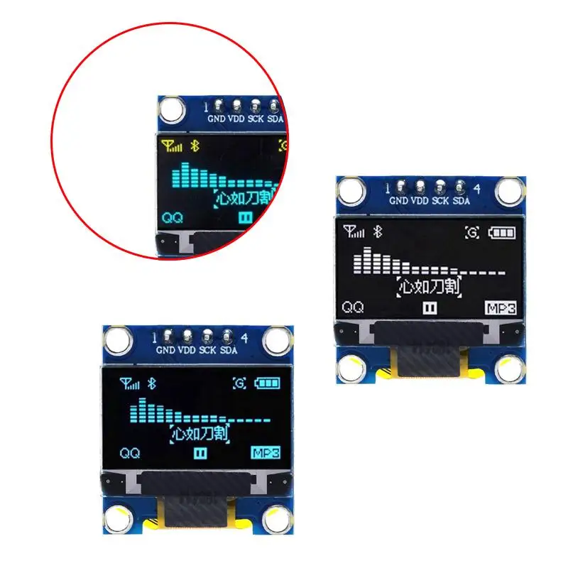 0,96 Zoll SSD1306 OLED-Display 128x64 IIC I2C Serielles – Bild 3