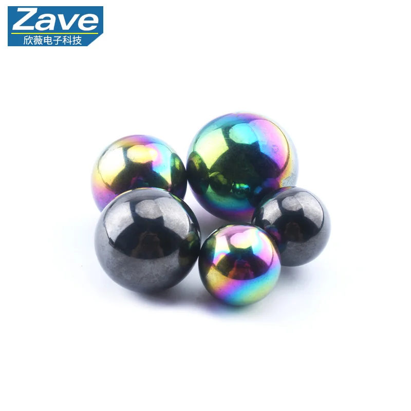 Ferrit-Magnetperlen-Set - schwarze und farbenfrohe ovale Magnetkugeln – Bild 5
