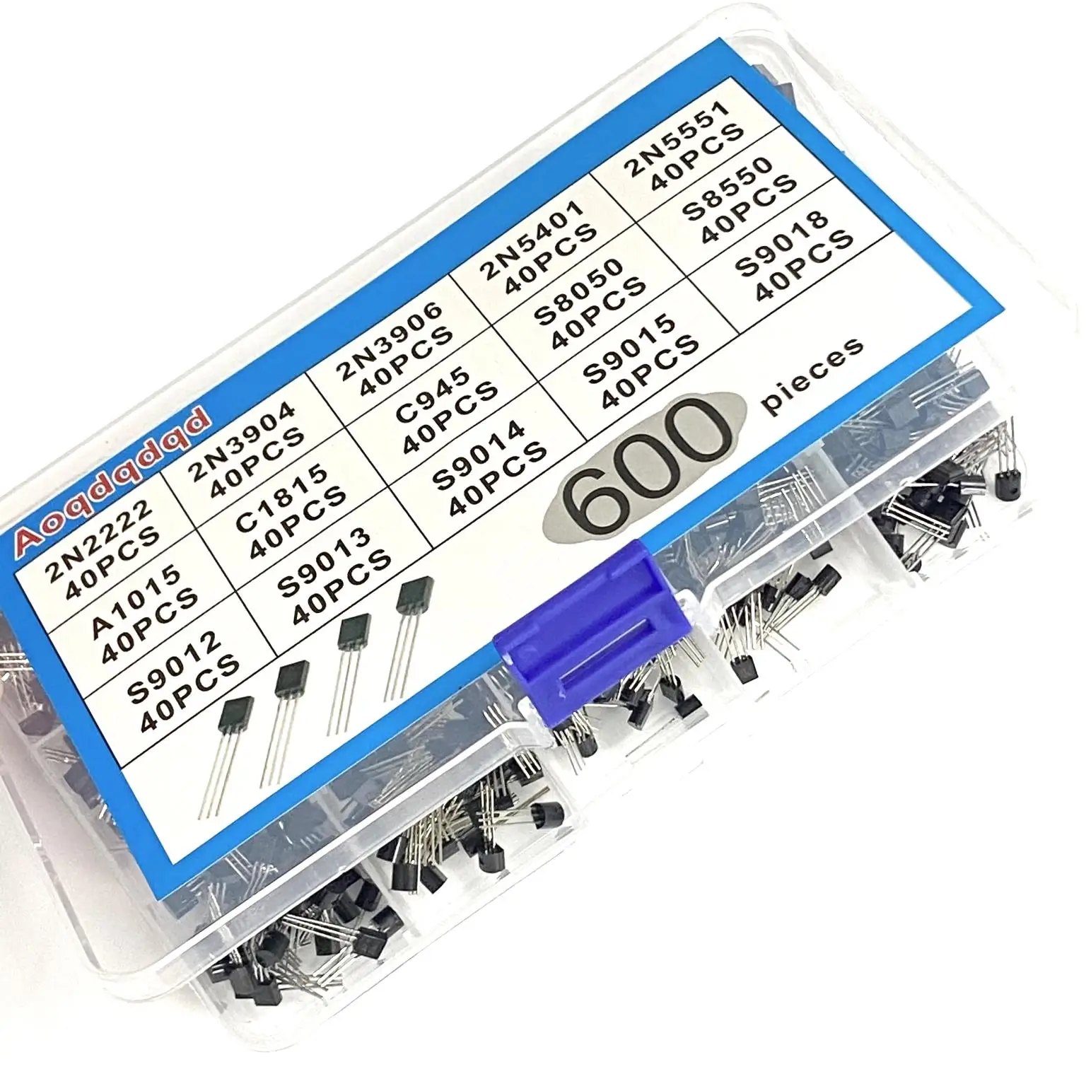 To-92 Transistor Sortiment Kit 30-160v 50-1000ma npn pnp 2 n2222 2 – Bild 5