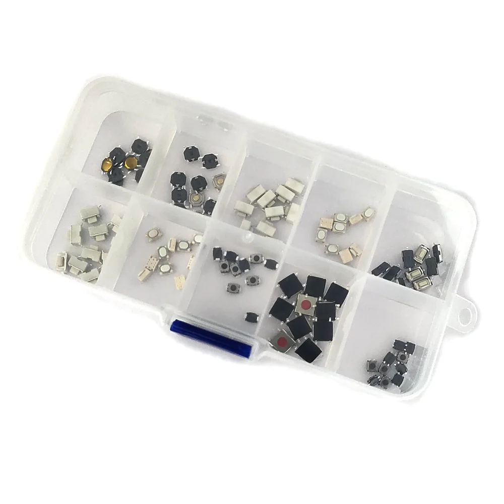 10-Werte-Mikro-Moment-Tastschalter 3x4x2mm 3x4x2,5mm (100 Stück) – Bild 6