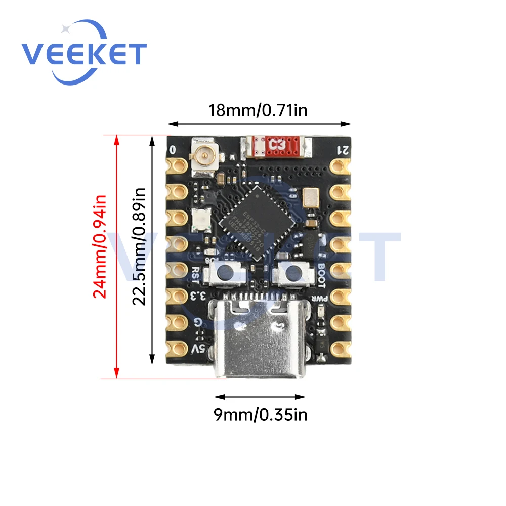 ESP32-C3 Entwicklungsboard ESP32 Super Mini Entwicklungsboard Wifi – Bild 5