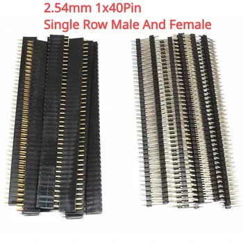 2,54mm 40Pin 1x40Pin Einreihige Männliche Und Weibliche 2,54 Zerbrechliche Pin Header PCB JST (10 Stück)