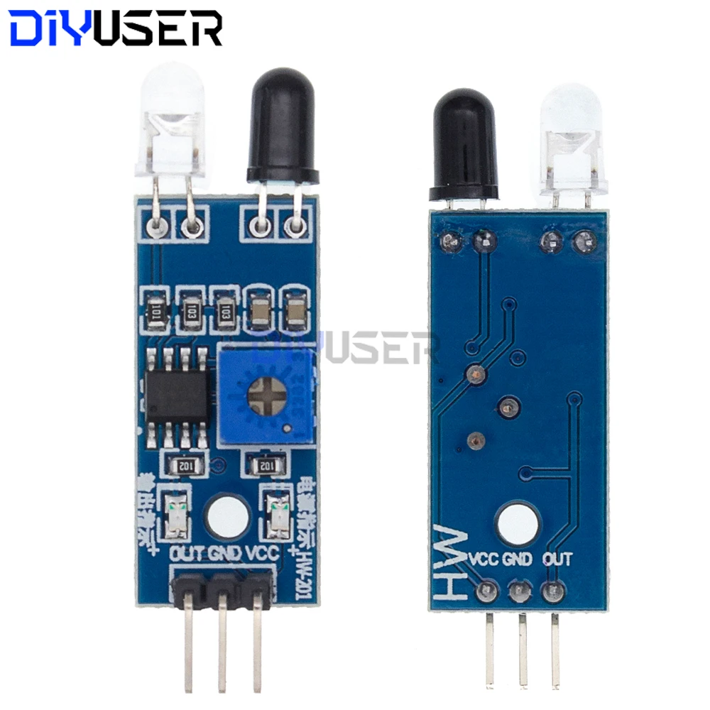 IR-Hindernissensor-Modul 3-Pin Einstellbar 2-40cm Erfassungsbereich – Bild 5