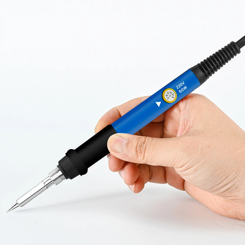 60W Lötkolben Kit Set Einstellbare Temperatur Elektrische Solder Rework Station Mini Griff Wärme Bleistift