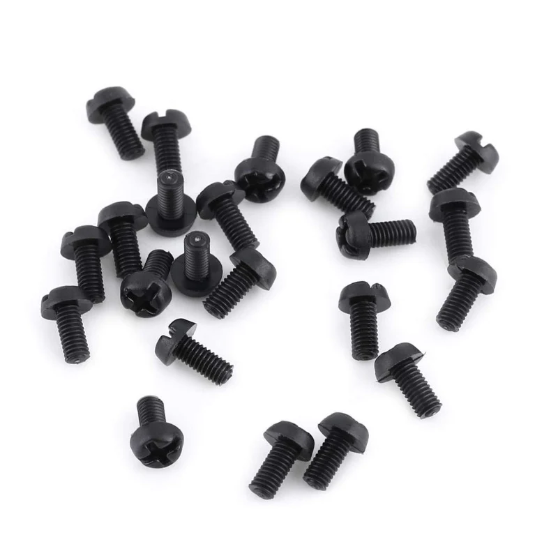 320/300/250pcsM2 M 2,5 M3 Schwarz Kunststoff Nylon Isolierte Hex – Bild 5