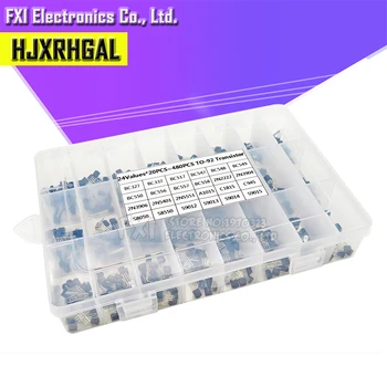 24 Werte TO-92-Transistor-Sortiment, sortiertes Kit, jeweils BC327 BC337 BC517 BC547 BC548 BC549 2N2222 3906