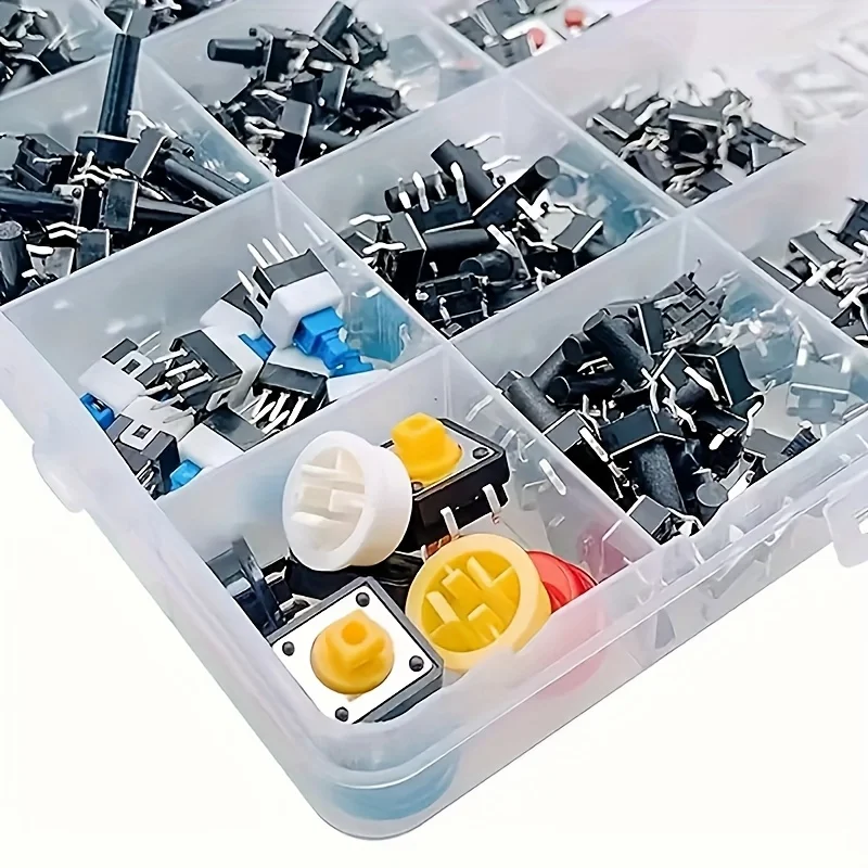 Box 32 Werte Taktiler Drucktastenschalter SMD (620 Stück) – Bild 2