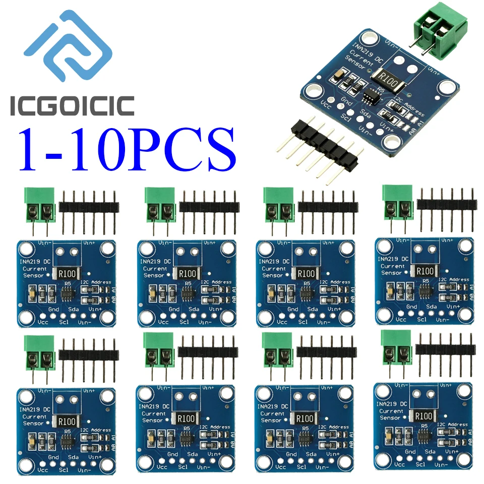 INA219 I2C Stromspannung Leistungssensormodul Bidirektionaler Null-Drift-Monitor für Arduino ESP32 Raspberry