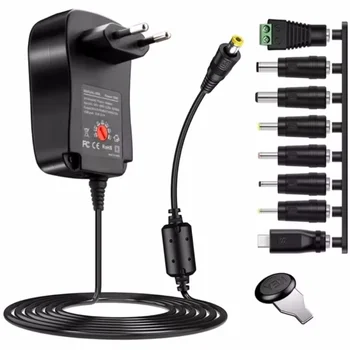 30W Adapter 3V 4,5V 5V 6V 7,5V 9V 12V Einstellbare Spannung Netzteile EU/US USB Universal Ladegerät Versorgung