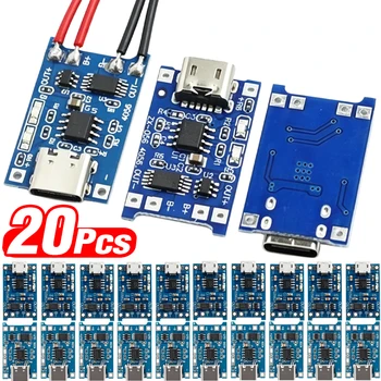 USB Typ-C TP4056 Lademodule 5V 1A 18650 Lithium-Batterie-Ladeplatte mit Schutzfunktionen