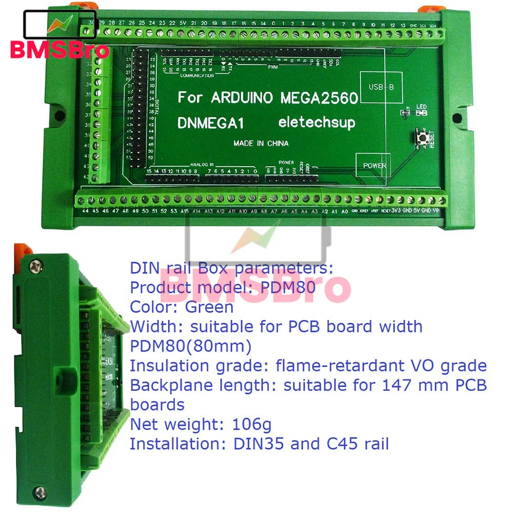 Schraubklemmenblock-Adaptermodul für DIN-Schienenmontage für Arduino – Bild 5