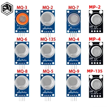 Gasdetektionssensor-Modul MQ-2 MQ-3 MQ-4 MQ-5 MQ-6 MQ-7 MQ-8 MQ-9 MQ-135 MP-2 MP-4 MP-135 Gassensor-Modul