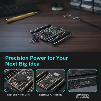 Nice!Nano V2.0 kompatibles Pro Micro-Entwicklungsmodul Bluetooth NRF52840 Board mit integriertem Lademanager