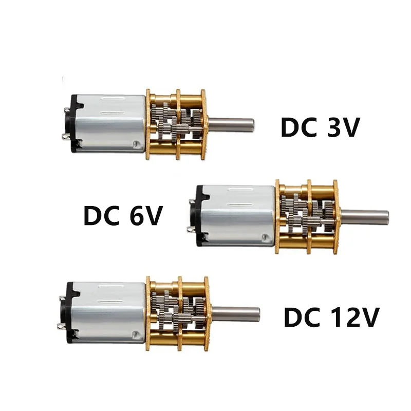 DC 3V/6V/12V N20 Mini Micro Metallgetriebemotor mit Zahnrad DC-Motoren – Bild 6
