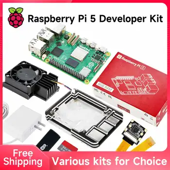 Raspberry Pi 5 Entwicklungsboard AI MLLM 1G 2G 4G 8GB 16G RAM Modell mit Verschiedenen Optionalen Zubehörsets