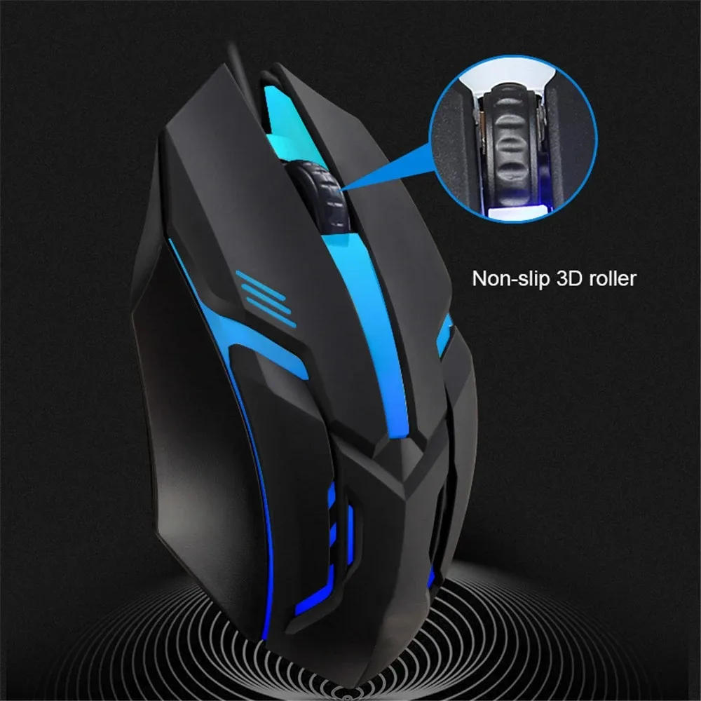 Verdrahtete Tastatur Und Maus Set USB Leuchtende Mechanische Tastatur – Bild 6