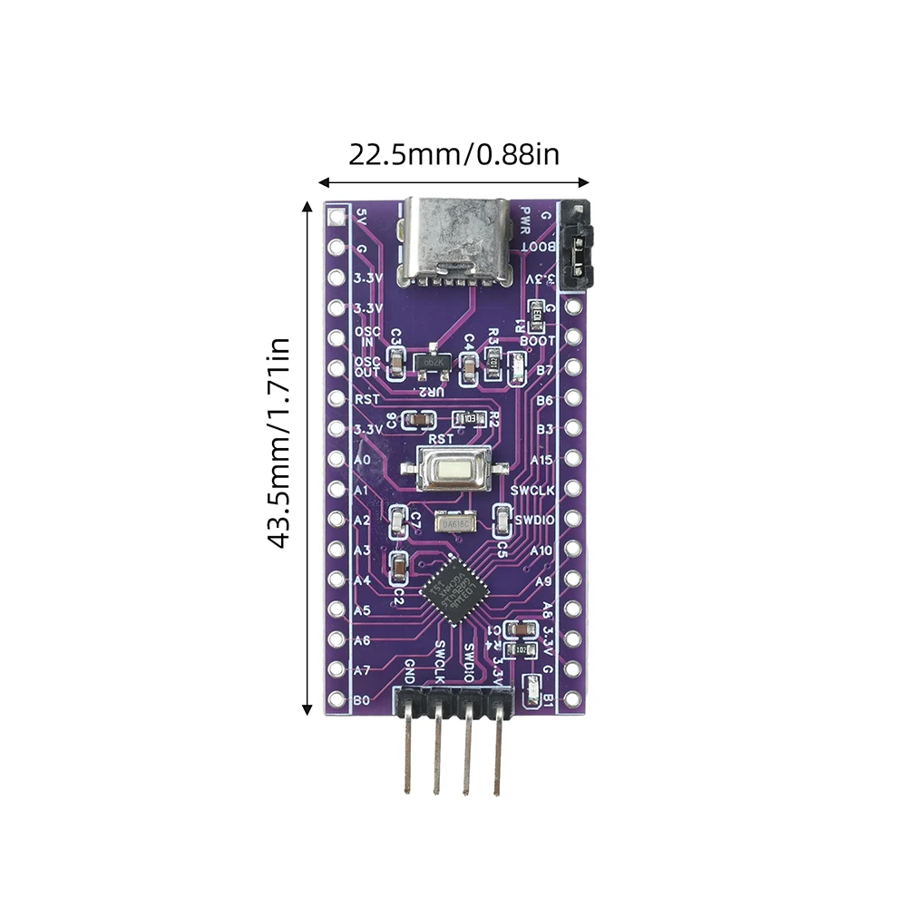 STM32L031G6U6 Entwicklungsboard ARM-Cortex-M0 Stromsparend STM32L031 – Bild 2