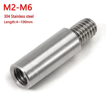 M2 M2.5 M3 M4 M5 M6 +4/6/8mm 304 Edelstahl Sechskant-Abstandshalter, männlich zu weiblich, Abstandsschraube