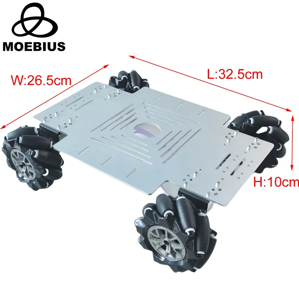 Echtes 26KG Traglast 4WD Mecanum-Rad Roboter-Auto mit Arduino MEGA2560 – Bild 4