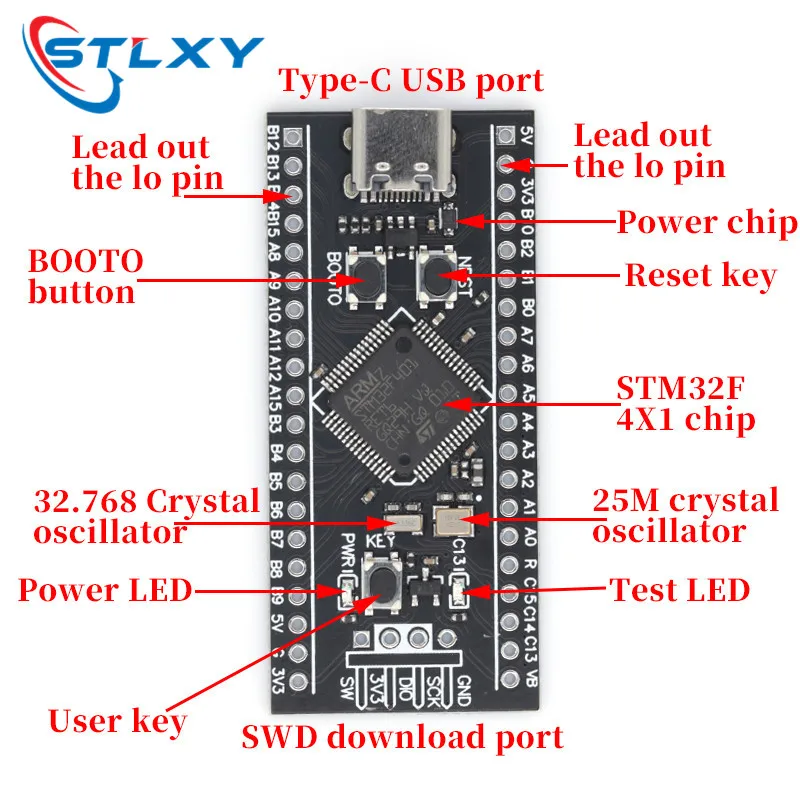 Stlxy STM32F401RCT6 / STM32F401CCU6 Core Board System Board – Bild 5